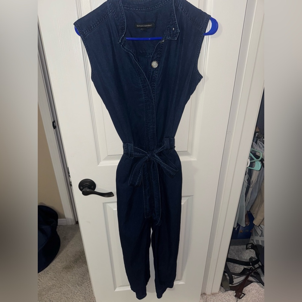 Banana Republic Denim Jumpsuit Romper Size 2